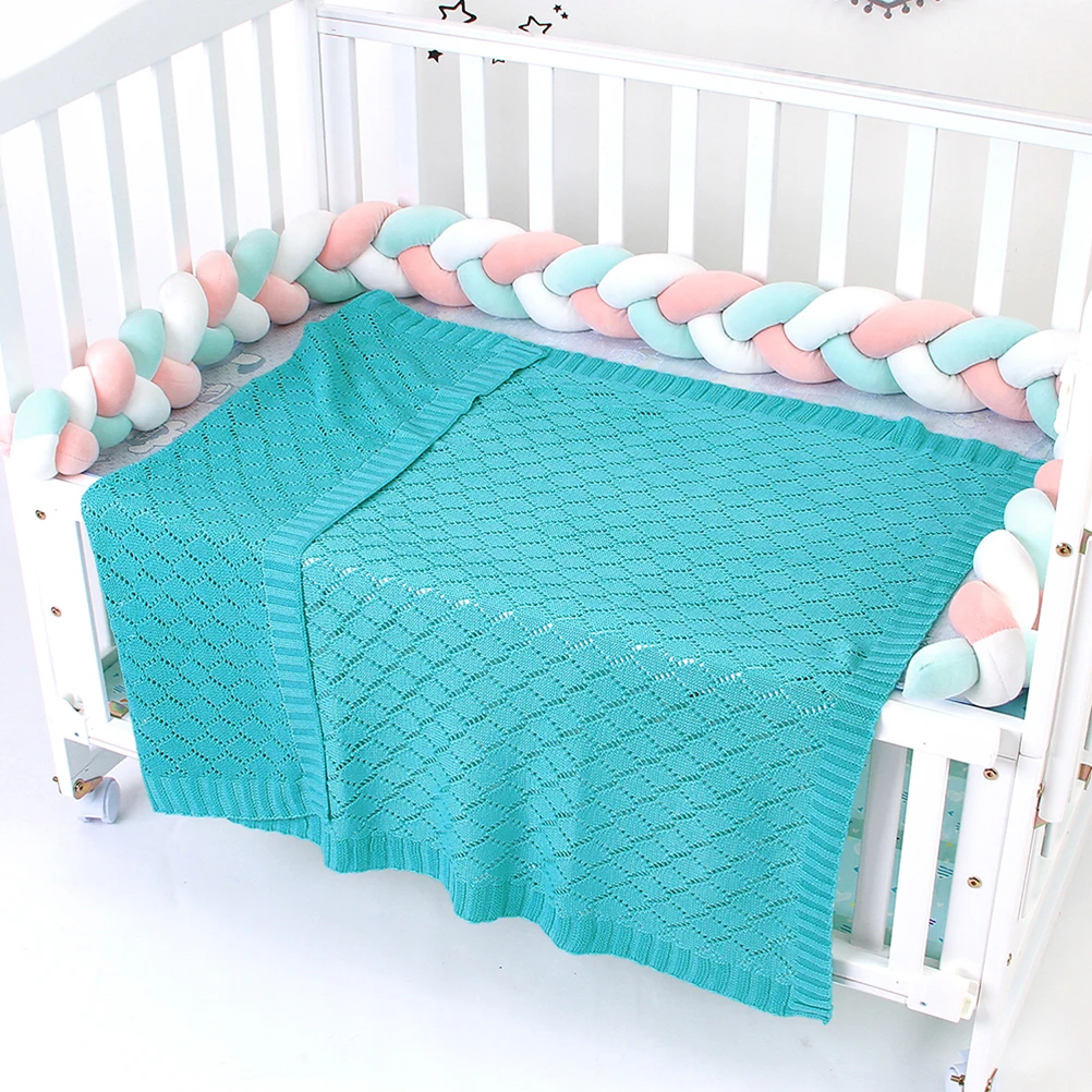 

Baby Blanket Soft Throw Ideal for Stroller Sleeping Lightweight Warm Polyester Newborn Cover Infant Winter