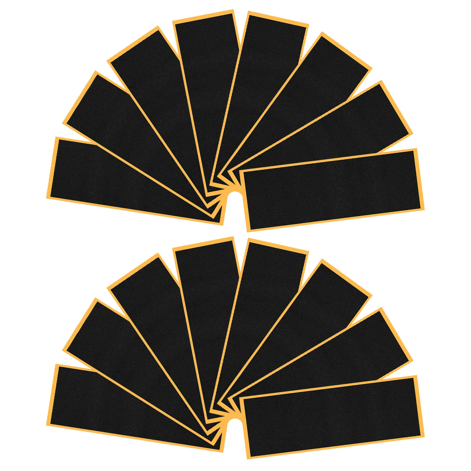 

16pcs Black Foam Grip Tape: 38mm x 110mm Anti-Slip Self-Adhesive Tape - High Friction Mini Skateboard Grip Sticker for Fingerbo