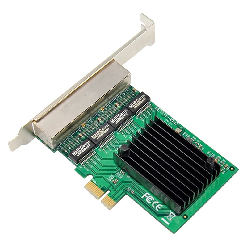 

ABKN-4X RJ-45 4-портовый серверный адаптер Ethernet Гигабитная сетевая карта Интерфейс PCI-E X1