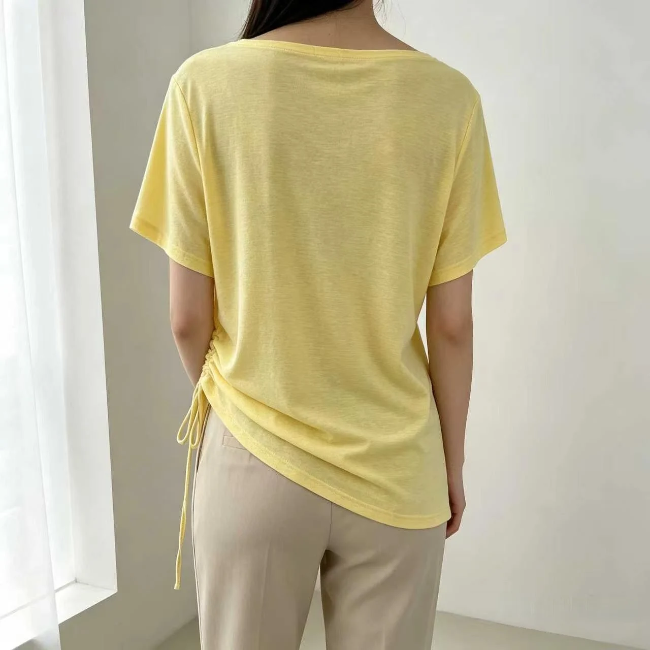 Pilates Yoga Wear, Thin Sports Tops, Loose Blouses, Short-Sleeved T-Shirts, High-End, Stylish, and Fashionable Fitness Wear