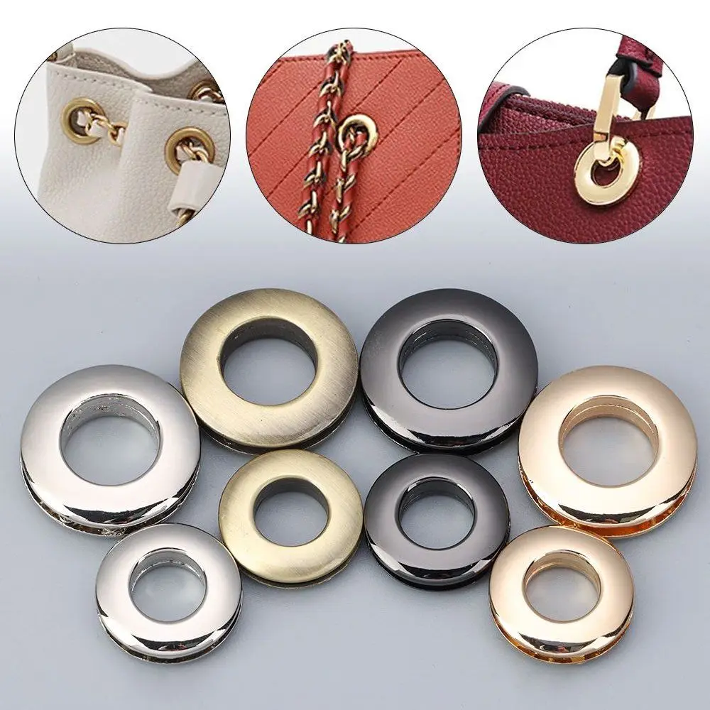 1Pc Alloy Hole Metal Eyelets with Screws Handbag Buckle Alloy Grommets for Leathercraft DIY Clothes Belt Ornament Accessories