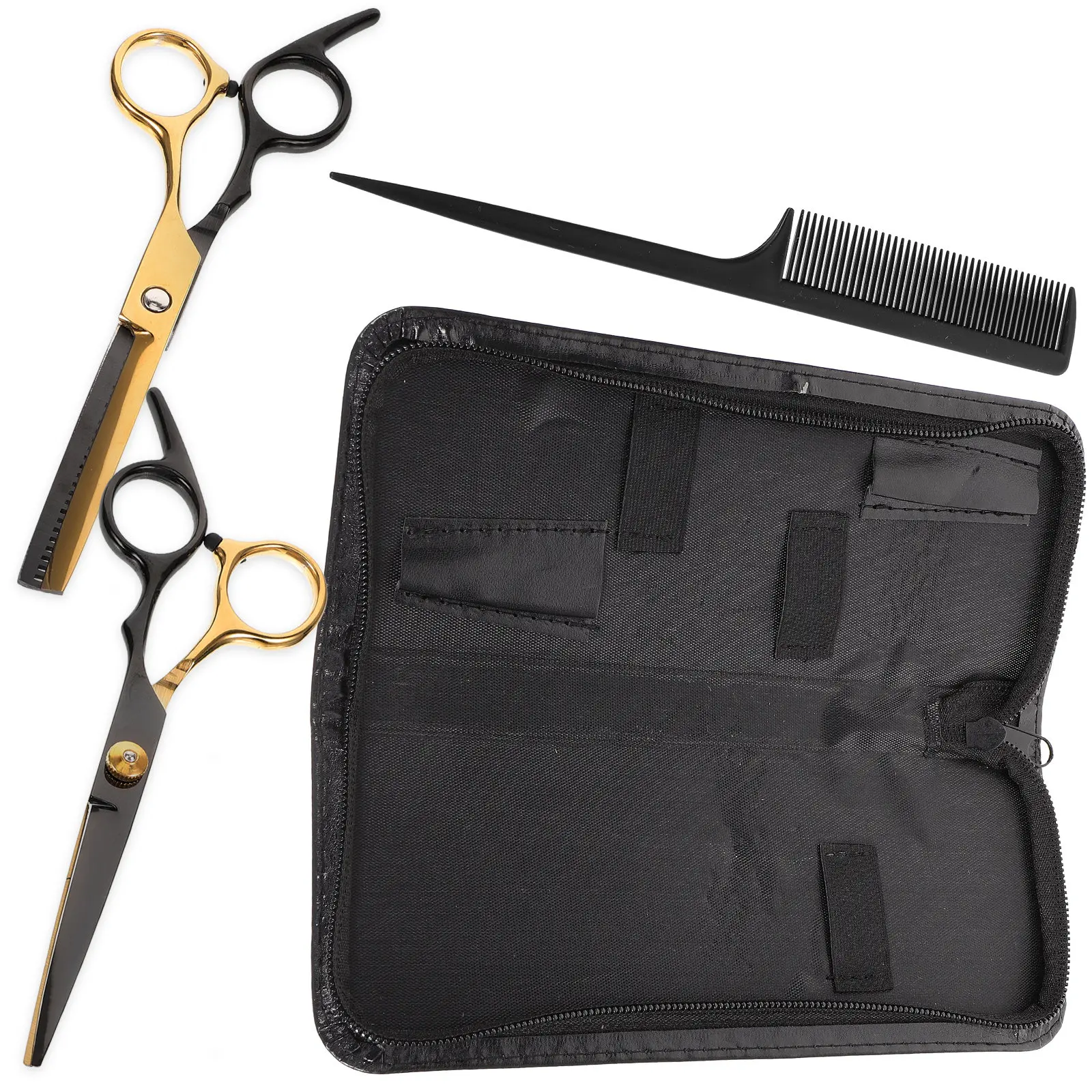 

Набор из 2 парикмахерских ножниц для стрижки и укладки волос, инструменты для начинающих парикмахеров, салонный набор