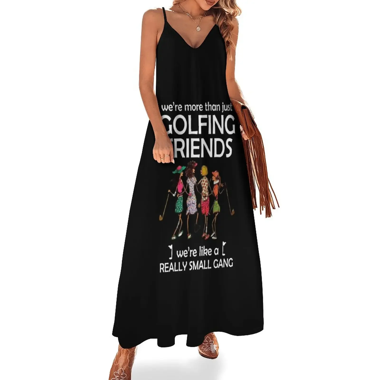 

Golf Friends Golf Besties Golf Gift For Lovers Sleeveless Dress sexy dress ladies dresses for special occasions long dress women