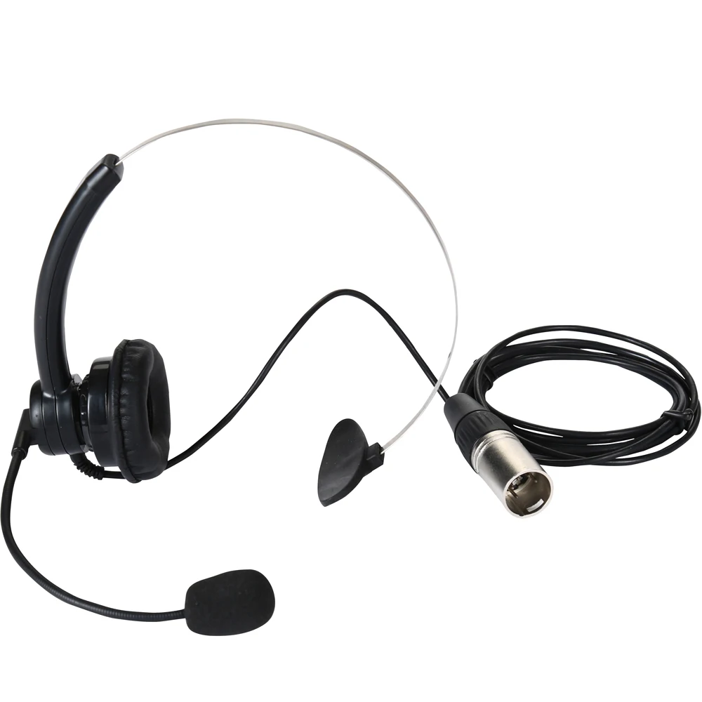 Telikou Ne-11 | Superlichte Enkele Oor Headset Mannelijke Vijf-Pins Intercom Mof Dynamische Of Electret Microfoon Clearcom