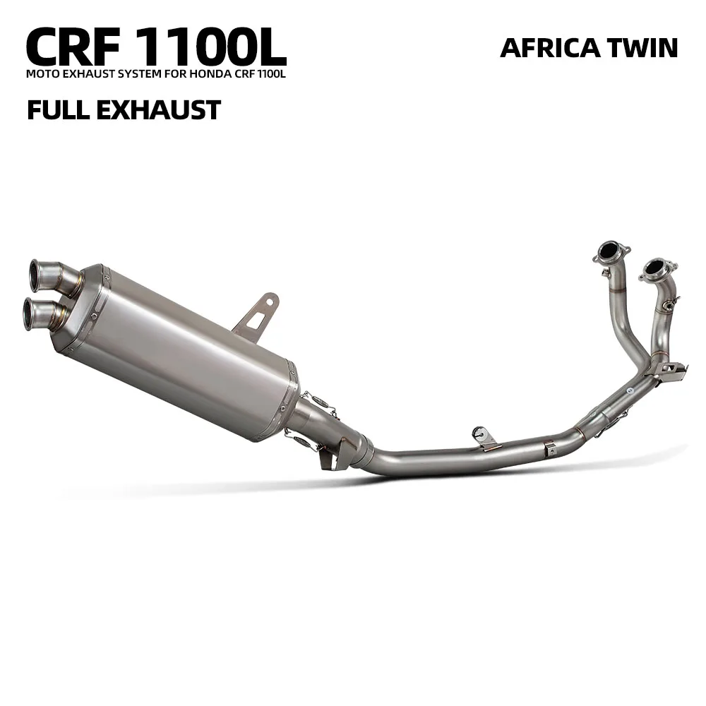

Motorcycle Exhaust Full System Modify For Honda CRF1100L CRF1100 Africa Twin 2020-2024 Escape Front Pipe Muffler with DB Killer