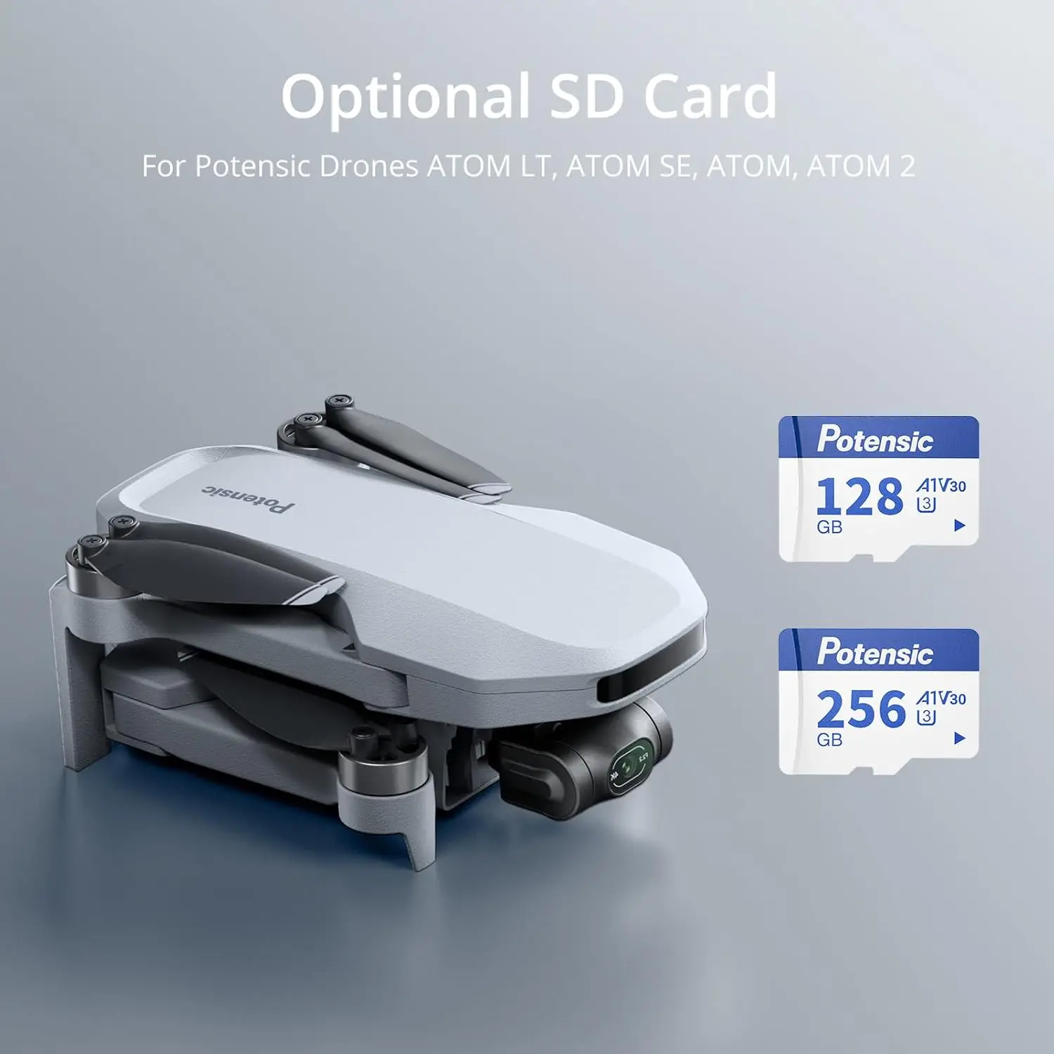 256GB Memory Card for Drones, A1, U3, V30, Read Speed up to 100 MB/s