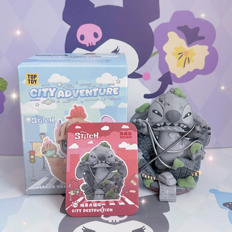 

Оригинальная слепая коробка Disney Stitch City Adventure-Mystery Surprise 626, милая кукла, украшение из ПВХ, подарок для декора рабочего стола
