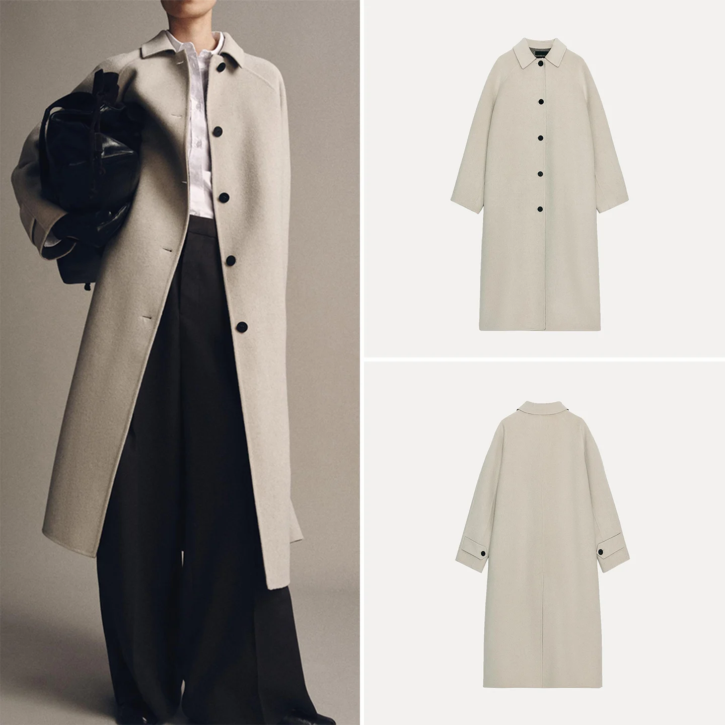 

Z 2025 New Faion Длинное пригородное пальто Женская верхняя одежда Personali Sweet Sle 00% Другое материал Сделано в Китае