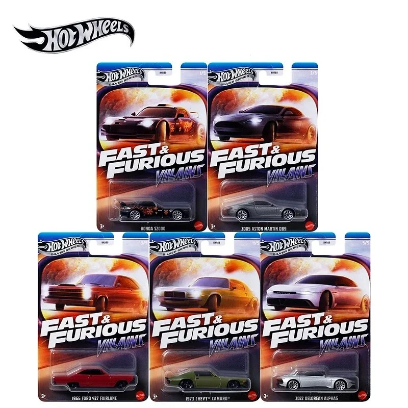 5 Pack Original Hot Wheels Fast and Furious CASE J HNR88 Miniature Cars Hotwheels 1/64 Car Model Diecast Hoteelws Hotweheels