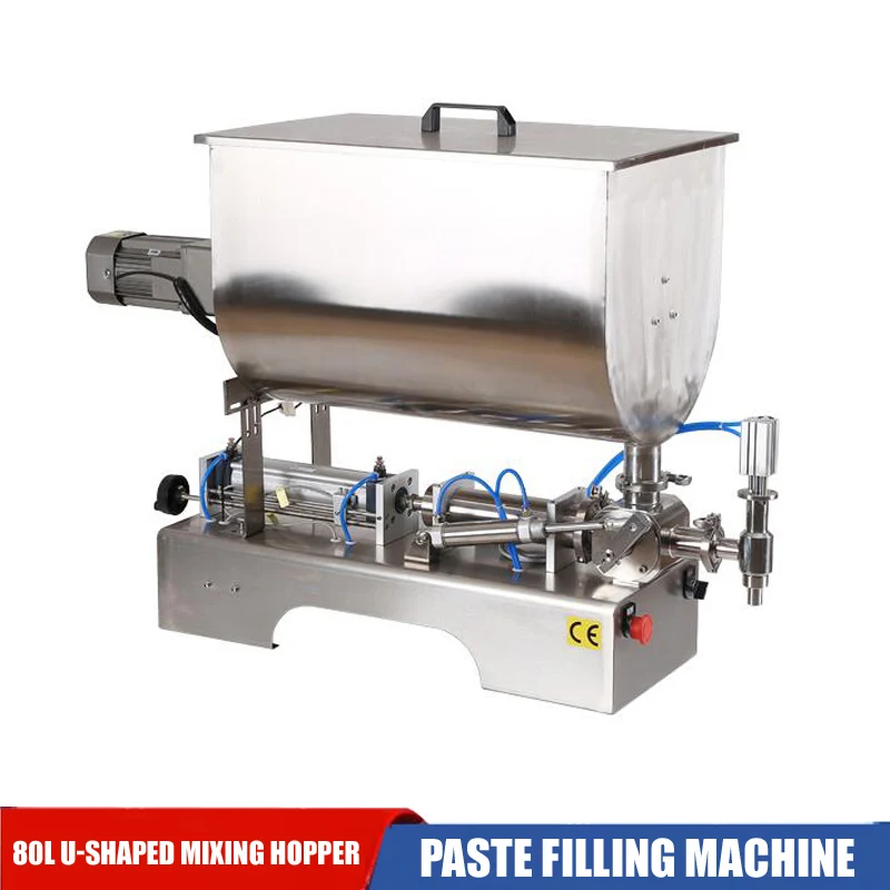 

Piston Type Pneumatic Paste Liquid Filling Machine Chili Sauce Tomato Sauce Cream Paste Filling Machine