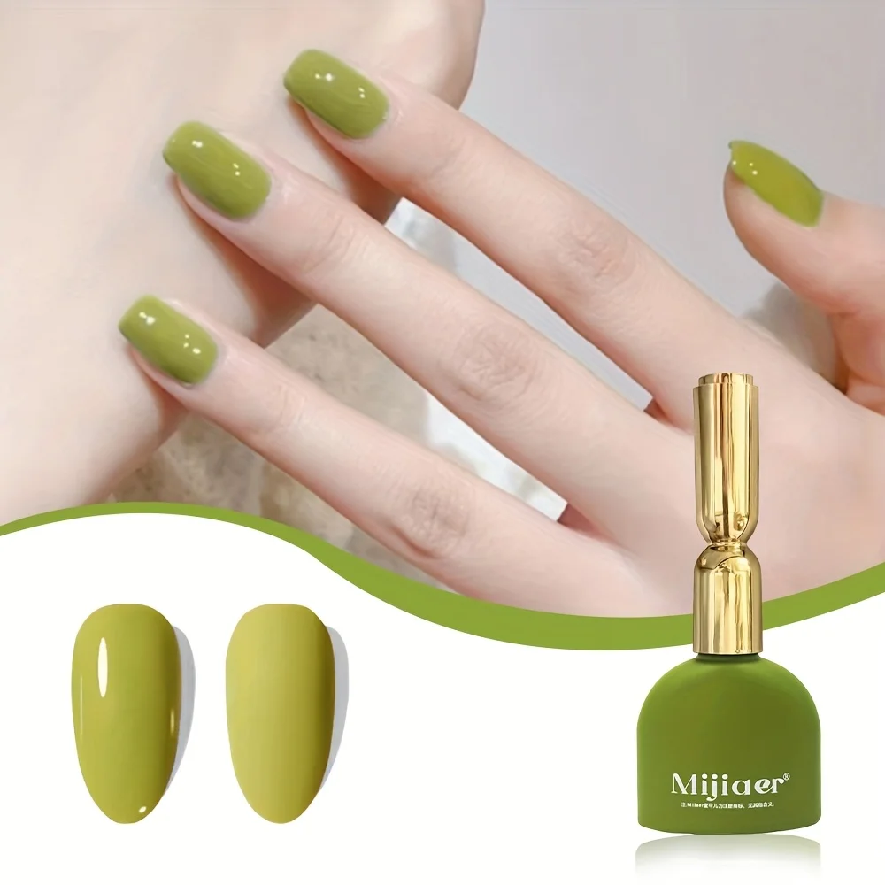 طلاء أظافر جل طويل الأمد بظل أصفر وأخضر ساطع، مثالي كهدية للهالوين وعيد الميلاد، طلاء أظافر سريع الجفاف