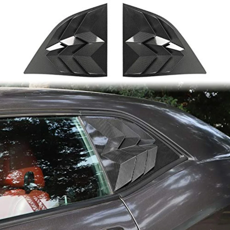 

for Challenger Side Window Blinds Shades Shutters Slats Venetian Blinds Scoop Louvers Trim Fit for 2008-2025+ Dodge Challenger