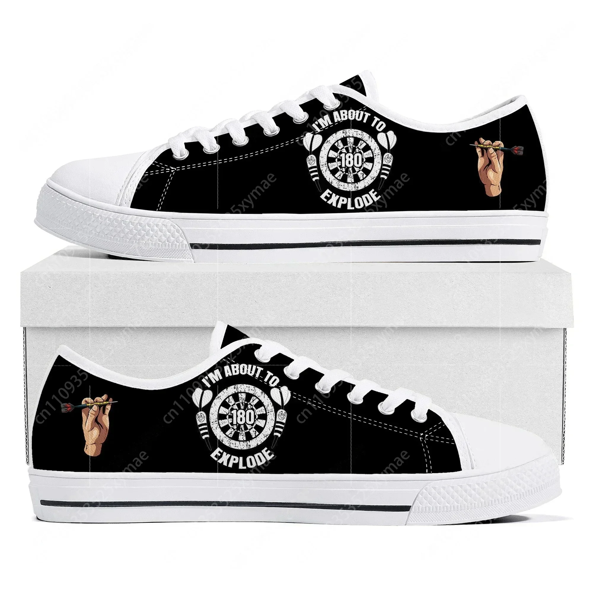Love Gift Darts Player Shoes Low Top Sneakers Mens Womens Teenager High Quality Canvas Sneaker Couple Casual Shoes Custom Shoe