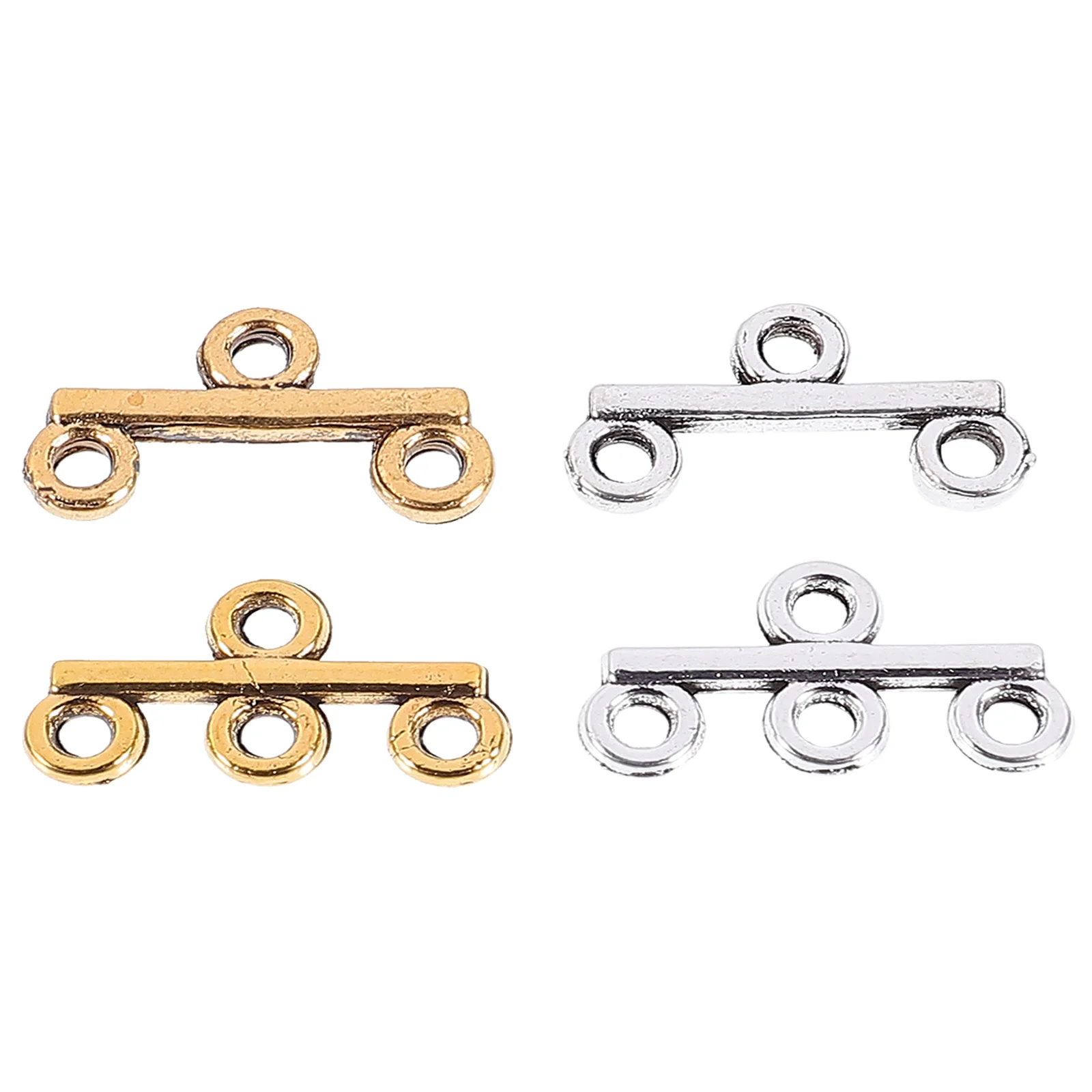 

40 шт., застежки из сплава для ожерелья, браслета, разъемы для изготовления ювелирных изделий своими руками, прочные аксессуары для рукоделия, застежки из сплава ожерелья