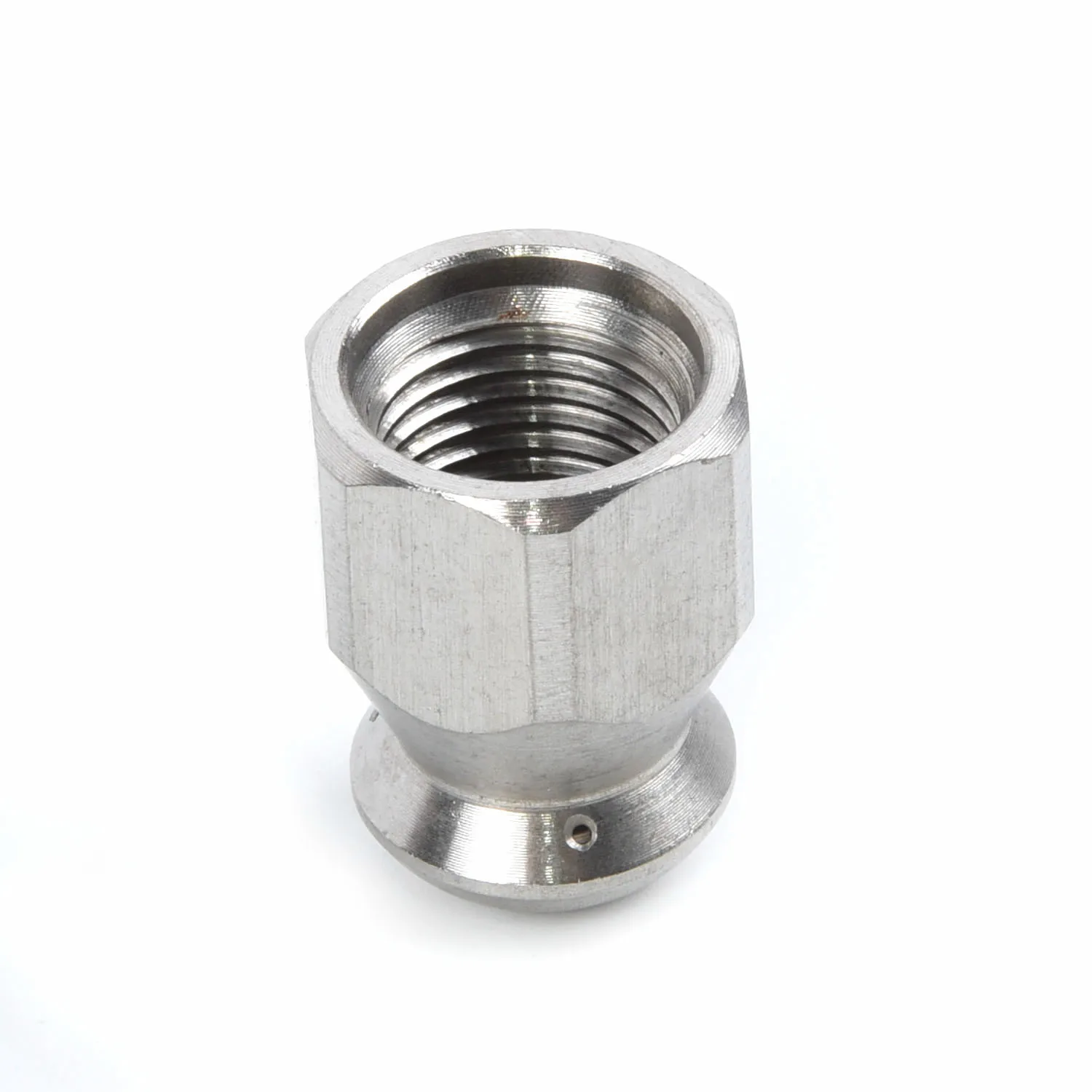 Part Cleaning Nozzle Stainless Steel 0.55mm-1.2mm Dimension 1/4 Inch 17mm Sewer Stainless steel 1 Forward 3 Rear