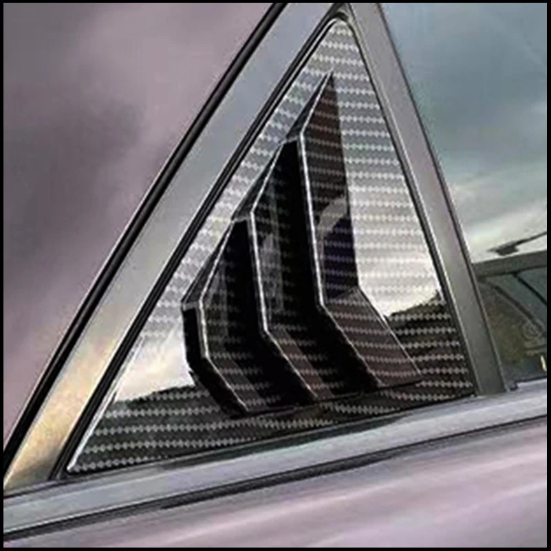 For Mazda 6 Sedan 2003-2008 Rear Triangular Window Blind shades Louver Sill Molding Cover Sticker Trim Car Styling Auto Parts