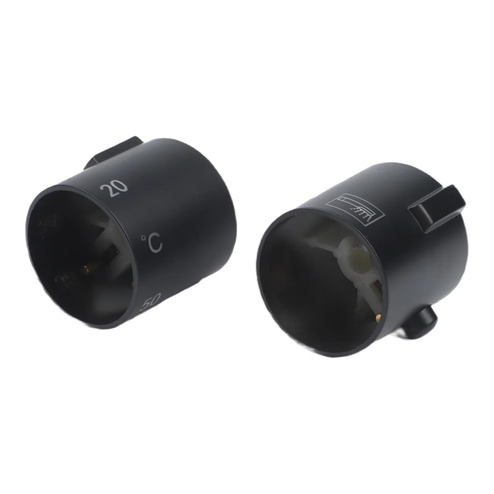 

ABS Plastic For Thermostatic Faucet Knob Handles Replacement For Round Rod Valves Top Bottom Outlets With Installation Kit