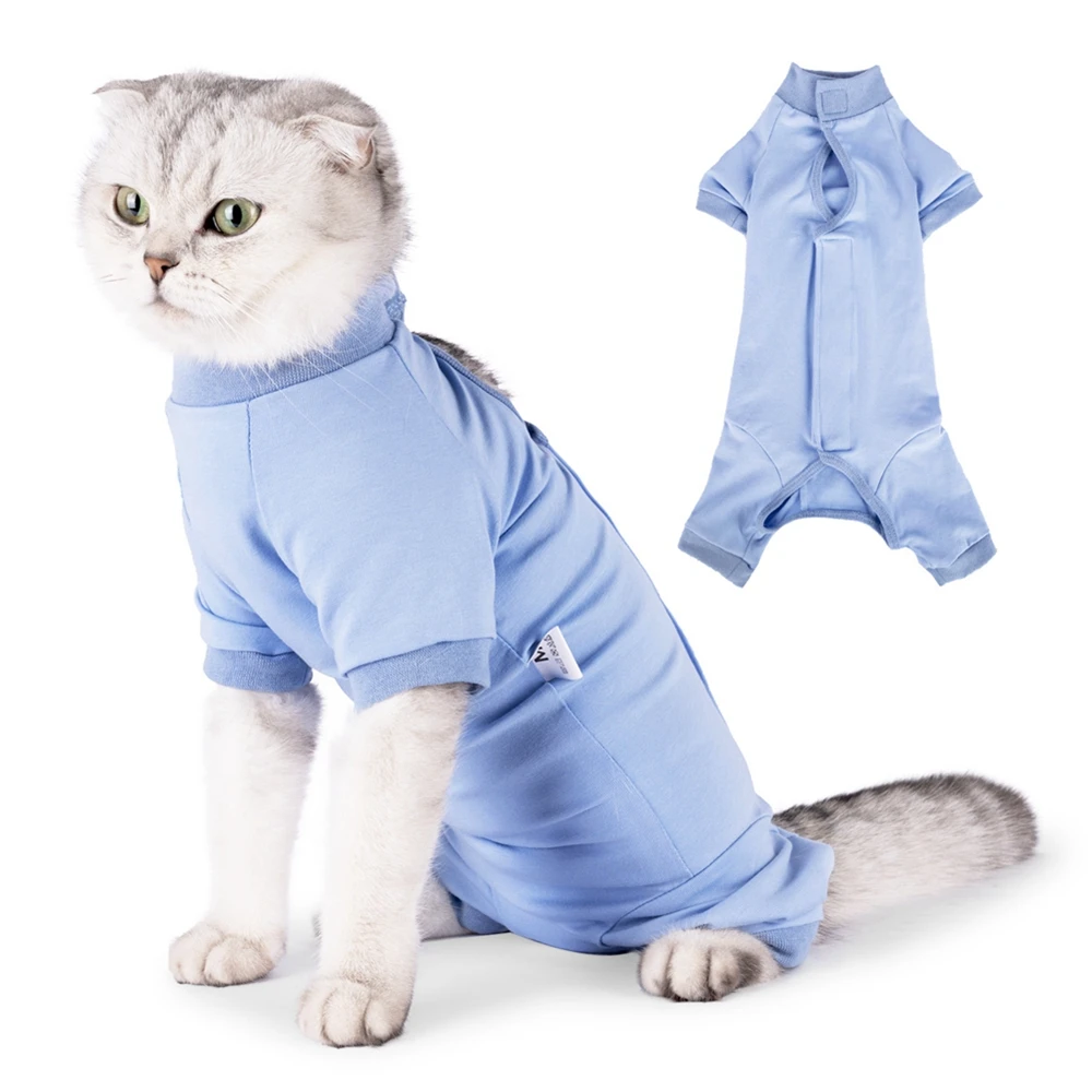 Cotton Pet Surgery Rehabilitation Clothing Post-Operative Cat Clothes Cat Recovery Protection Suit Kitten Vest Cat Accessories