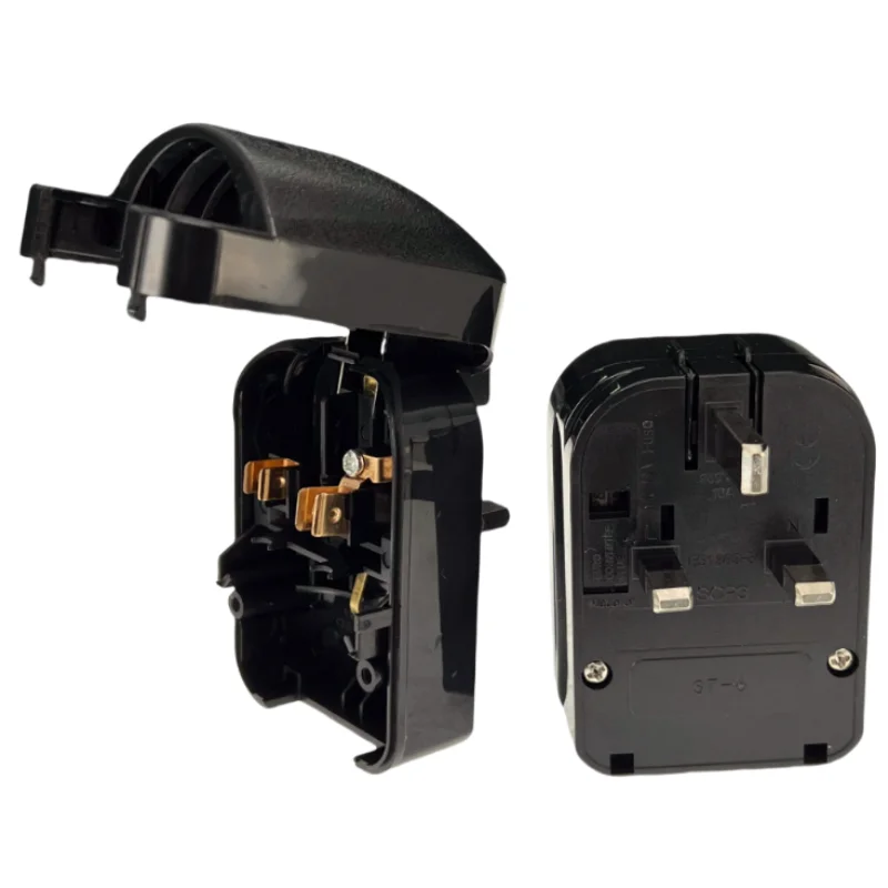 Universal 13A 250V HK Singapore Malaysia United Kingdom power cord online cable converter connector EU to UK adapter fused plug