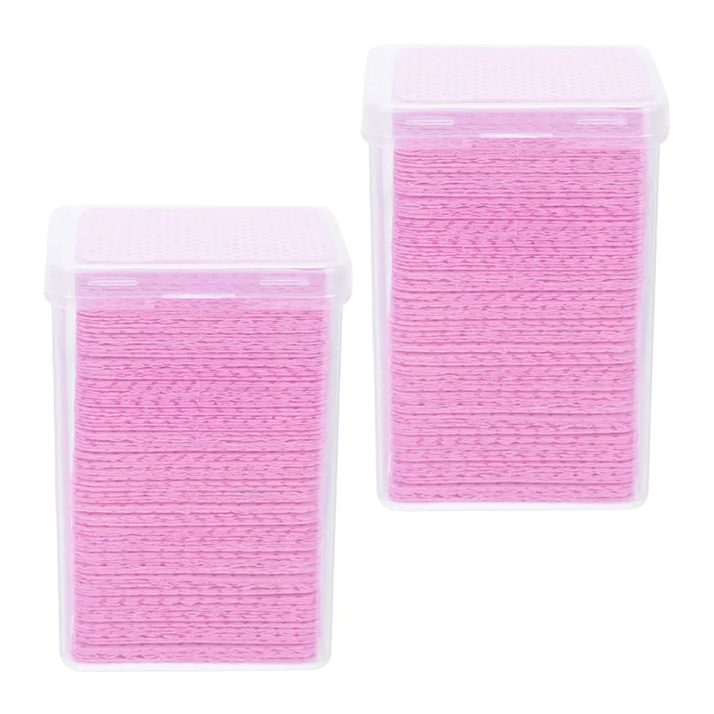 400 pçs cola de extensão de cílios toalhetes almofadas de limpeza para salão de beleza uso doméstico toalhetes de limpeza de cola suprimentos de extensão de cílios