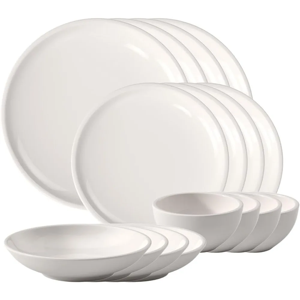 

16-piece Dinnerware Set,Dinner And Salad Plates, Pasta And Rice Bowls,16-piece Dinnerware Set