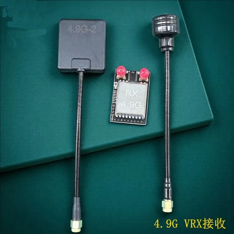 

Приемник VRX 4,9G 4,9G 8-канальные видеоочки Специальный FPV Двойная антенна Приемник передачи изображения Модуль приема видеоочков
