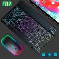Brilliant Bluetooth Wireless Keyboard For Xiaomi iPad iPhone Huawei Universal Phone Tablet Keyboard And Mouse iPad Accessories