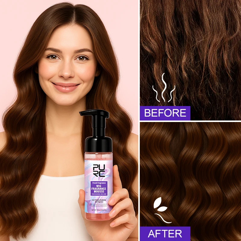 

PURC Wig Fragrance Cleaning Mousse Gently Deepl Cleaning Deodorizing Long-Lasting Fragrance Perfuming Hair Care Products