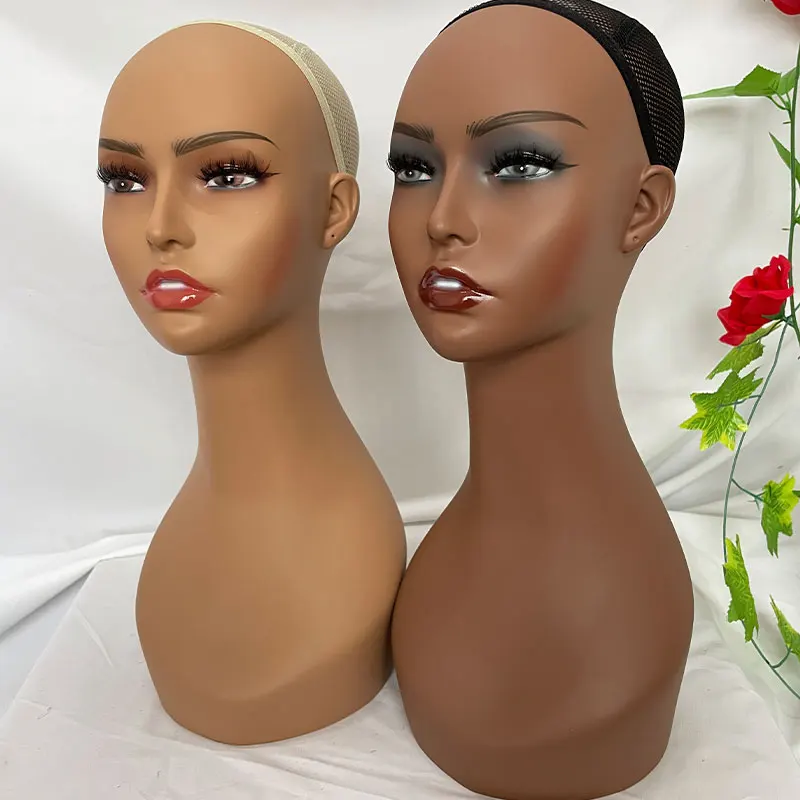 Mannequin Head For Wigs And Makeup Display With Long Neck_voghion.com