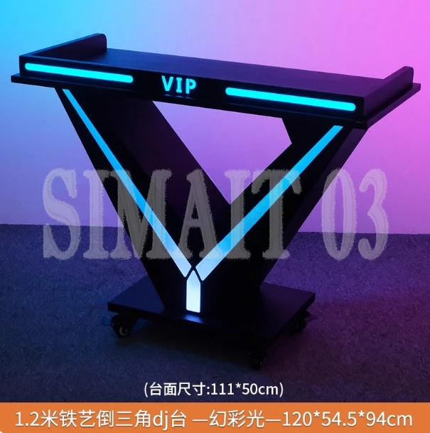 LED DJ Booth Stand | Luminous Portable Bar Counter with Lights for Nightclubs & Events