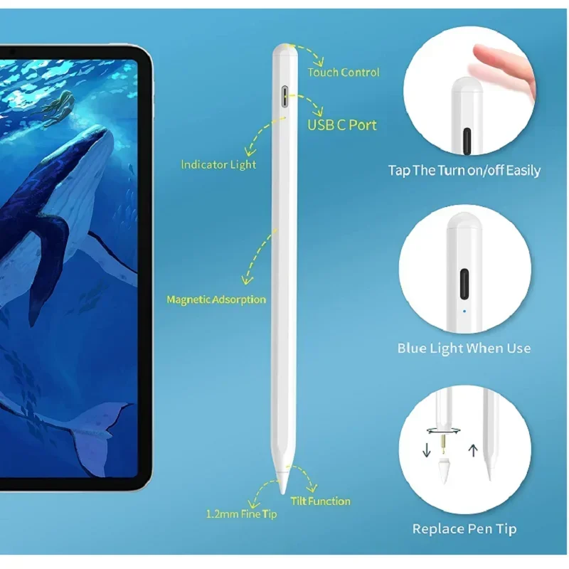 YPUniversal Touch Pen для Android IOS Стилус для iPad Apple Карандаш для Huawei Lenovo Телефон Xiaomi Планшет Ручка для письма Android