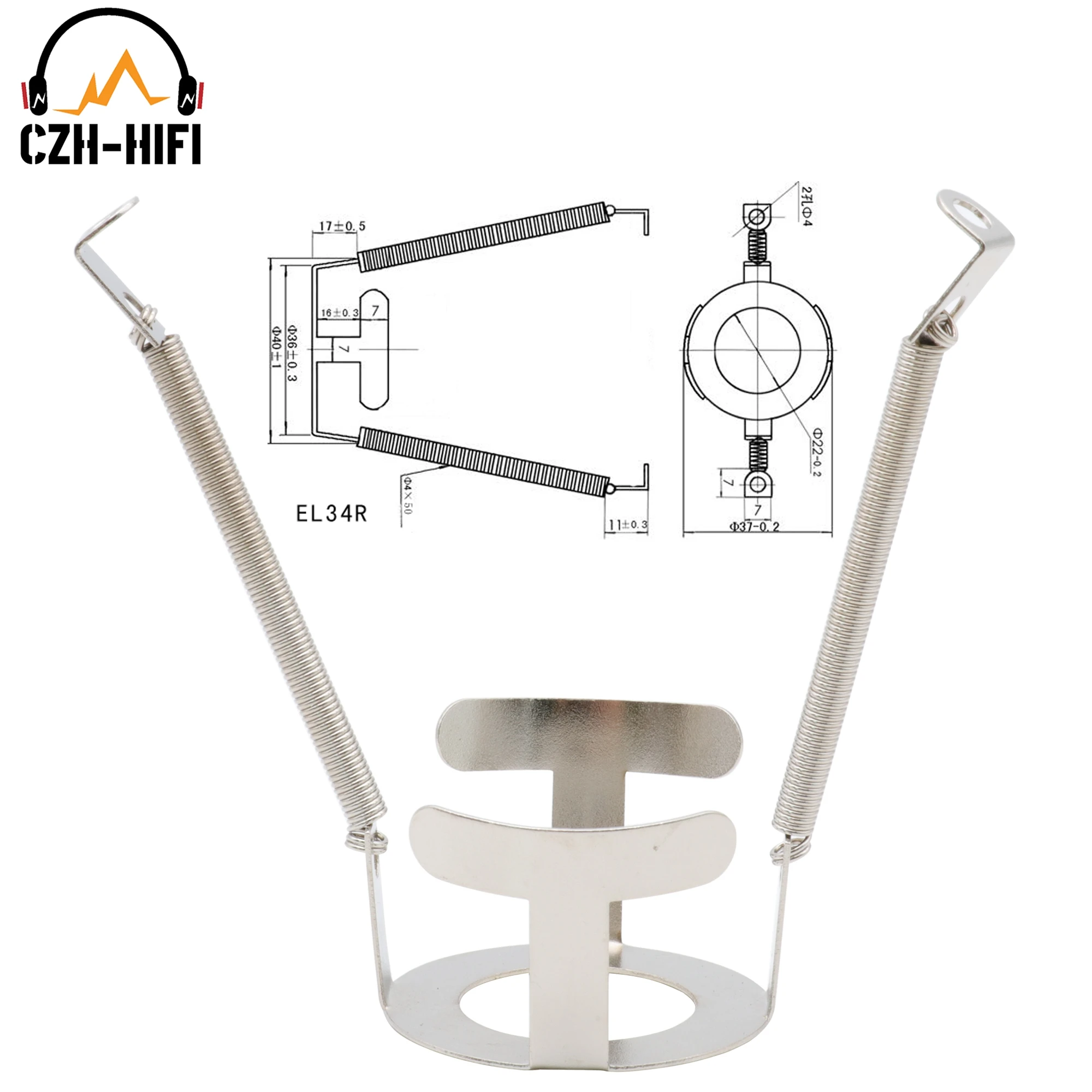 2pcs Steel Spring Retainer Holder for EL84 12BH7 KT88 EL34 6550 Vintage Vacuum Tube Audio Amplifier HiFi DIY - Image 3