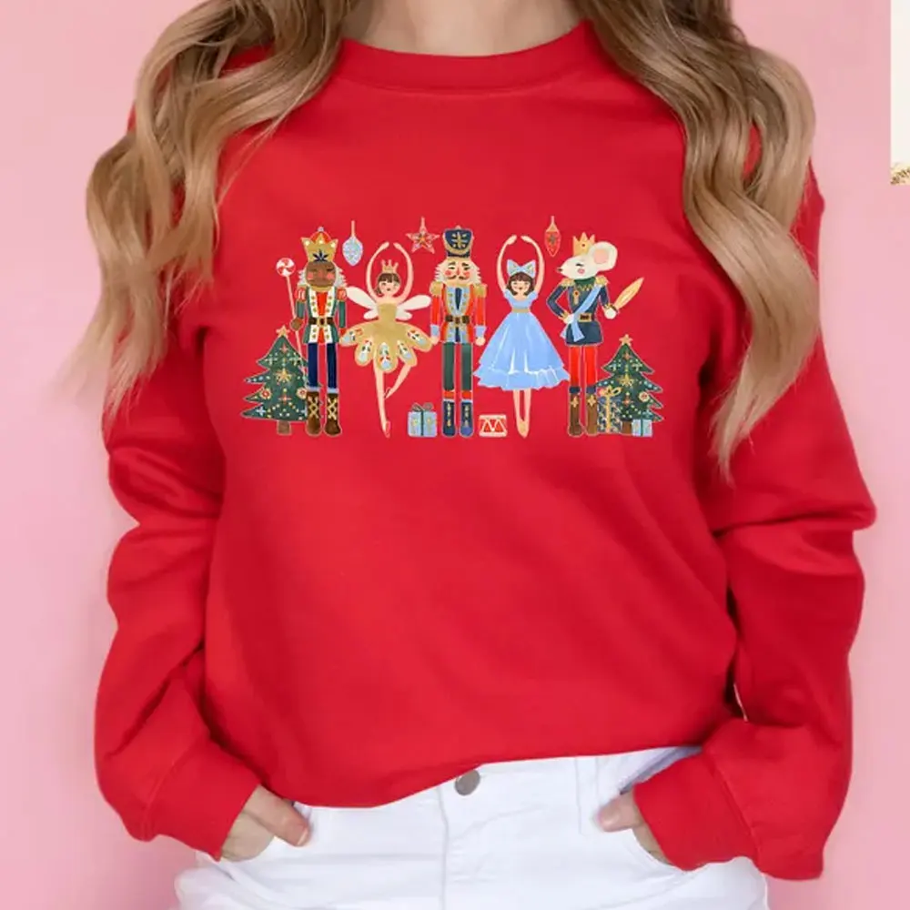 عيد الميلاد كسارة البندق Y2k ملابس عيد الميلاد البلوز كسارة البندق الباليه الجديد في هوديس وبلوزات سترة الحفلات النساء بلايز #3