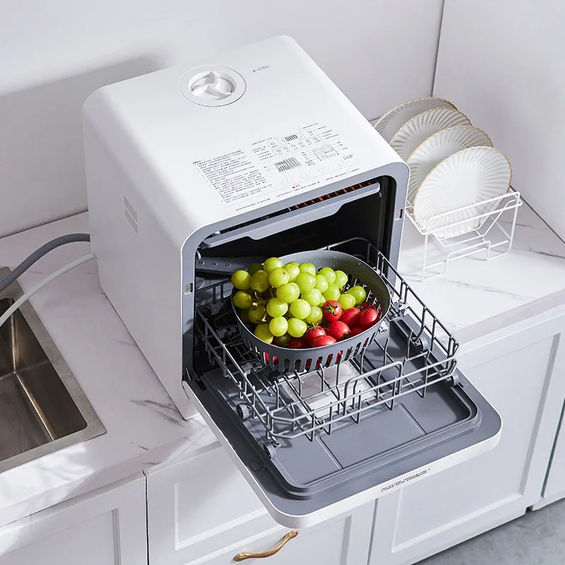 Velocidad de lavavajillas de mesa, cuidado del bebé, lavadora de platos ECO y para dormitorio, RV y revestimiento resistente a altas temperaturas de calidad alimentaria