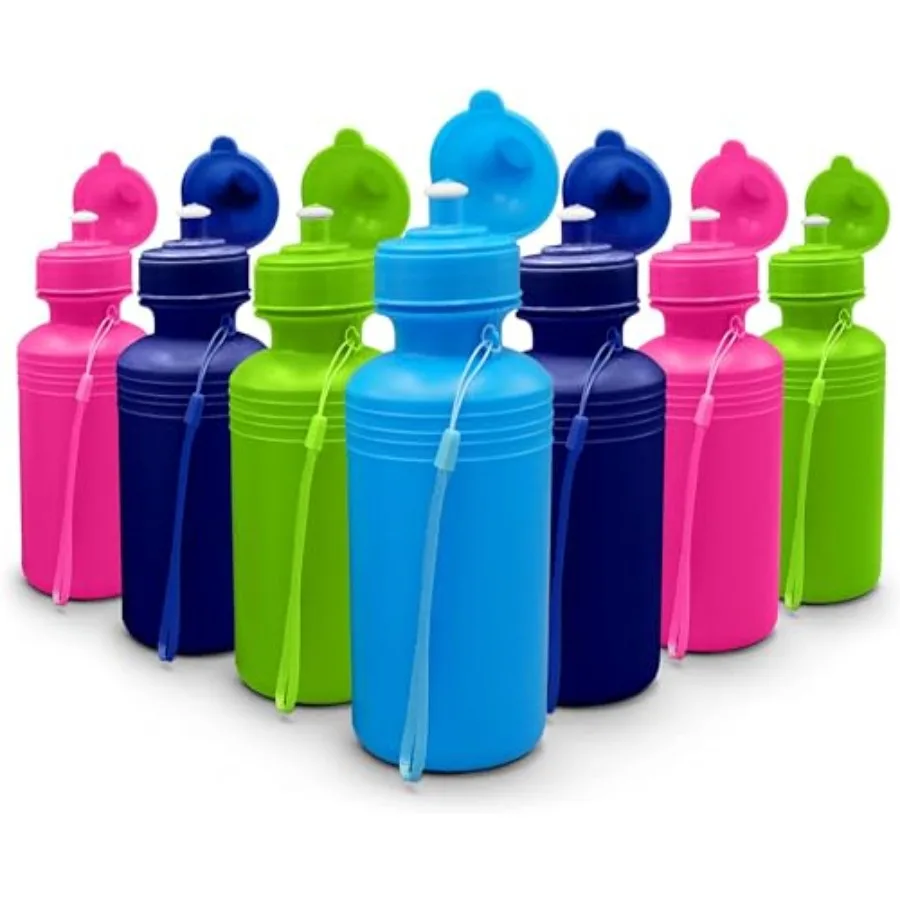 

Набор пластиковых бутылок для воды для спорта и активного отдыха, 18 унций, многоразовые, неоновые цвета, без БФА, для велосипедов, для вечеринок, оптом, распродажа
