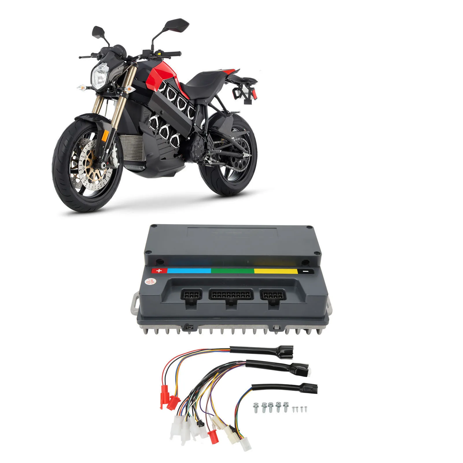 

EM50SP 3960W Electric Motorcycle for VOTOL ECU Sine Controller IP67 Water Resistant PC Programmable Motor Controller Kit