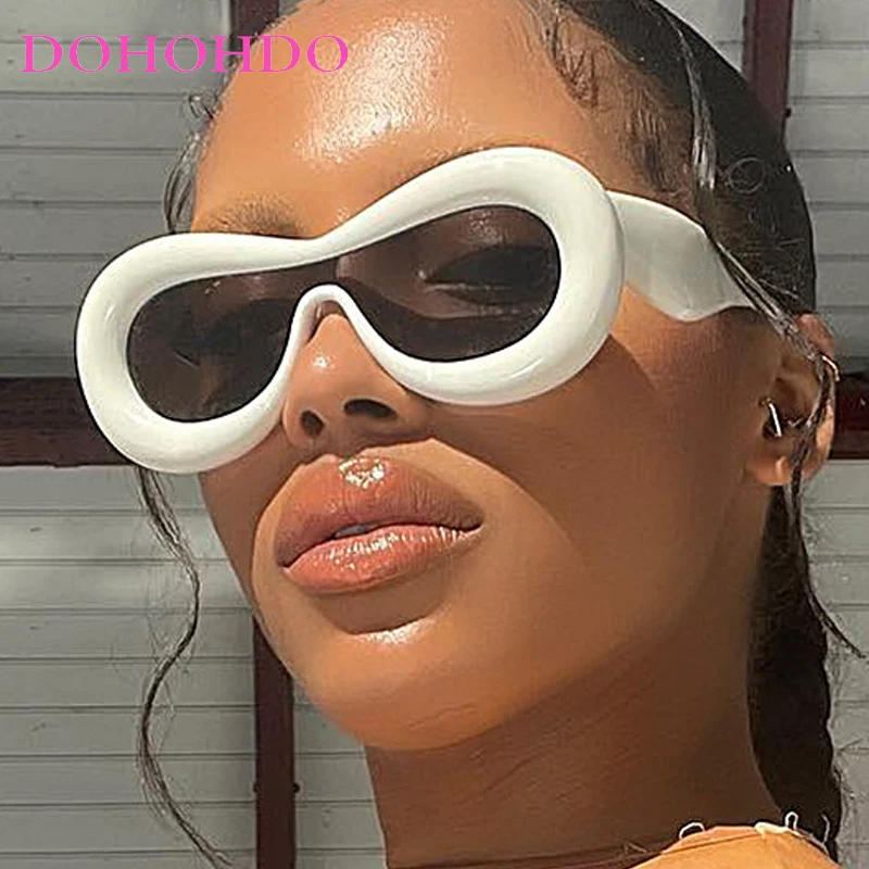 

Y2k Candy Color Exaggerated Personality Inflate Sunglasses Women Men Hip Hop Luxury Brand Fashion Party Wacky Sun Glasses UV400