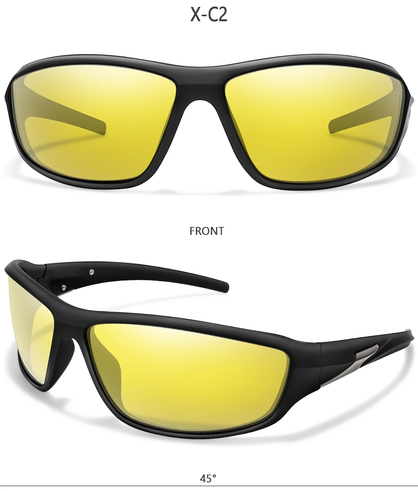 Klassische polarisierte Fahrrad-Sonnenbrille für Damen und Herren. Einfache modische Sonnenbrille für Outdoor-Sport, Laufen, Wandern, Baseball – Detail 8