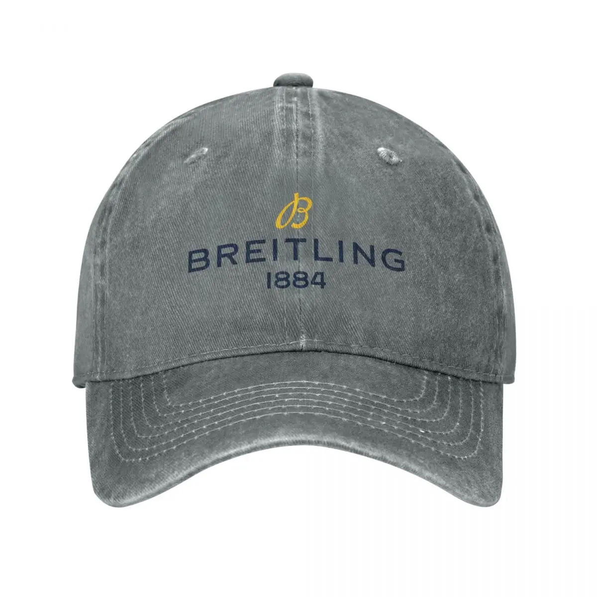 B-Breitlings Logo Accessories Unisex Style Trucker Hat Distressed Washed Caps Hat Retro Outdoor Running Golf Dad Hat