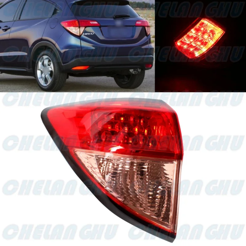 

LED Left Outer Side Tail Lamp Rear Light With Bulbs 33552-T7S-A01 For Honda HRV 2016 2017 2018 Car accessories