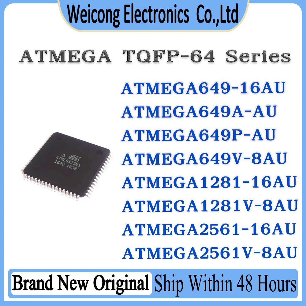 ATMEGA649-16AU ATMEGA649A-AU ATMEGA649P-AU ATMEGA649V-8AU ATMEGA1281-16AU ATMEGA1281V-8AU ATMEGA2561-16AU ATMEGA2561V-8AU IC MCU