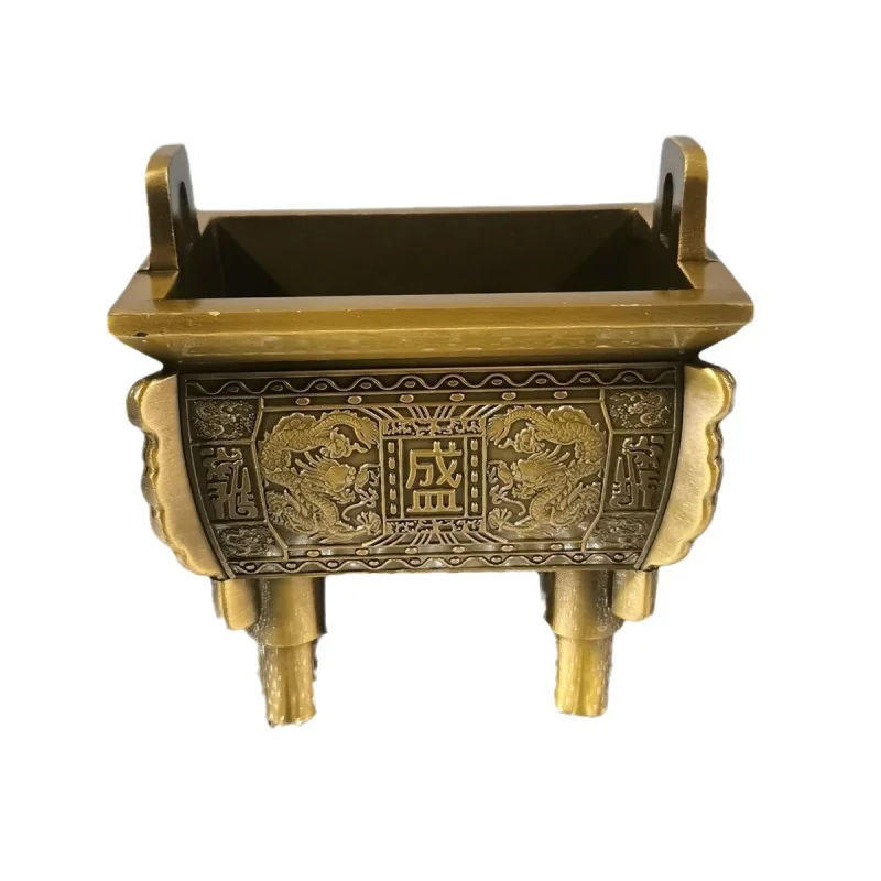 Shengding Use Shuanglong Incense Burner Home Decoration Ornament
