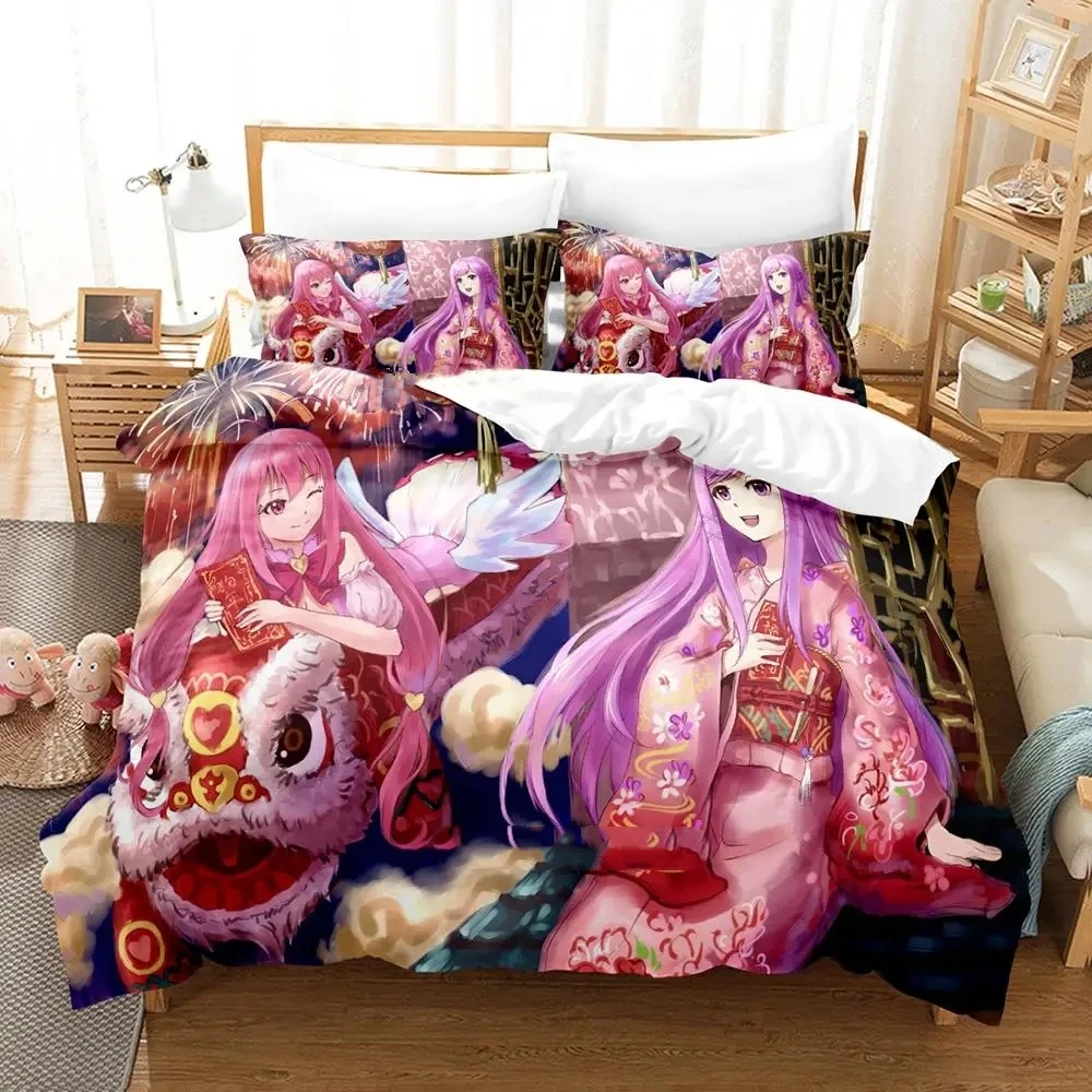 

Cupid's Chocolates Bedding Set Single Twin Full Queen King Size Bed Set Adult Kid Bedroom Duvetcover Set Anime parure de lit Bed