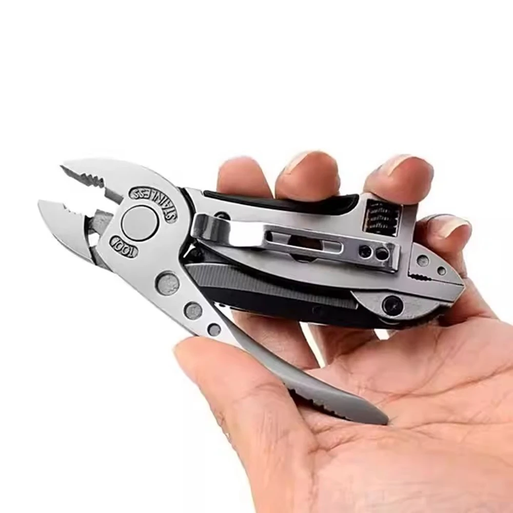 Portable Pocket Multitool Pliers Knife Compact Multifunctional Folding Outdoor Home Pliers For Survival Camping Hunting Hiking