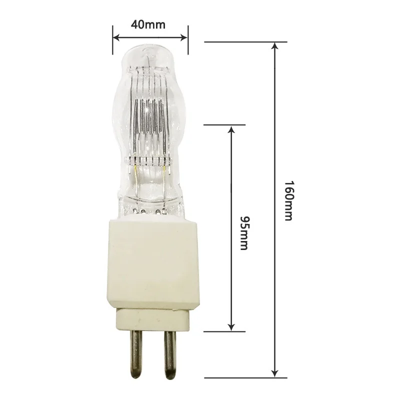 HoneyFly G15 Stage Halogen Lamp Bulb 230V 2000W Capsule Clear Aero Ship GY15 Focus Stage Light Film and Television