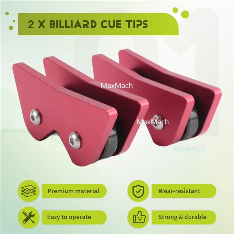 AZ-2Pcs البلياردو جديلة مستقيم مدقق ، حمام سباحة البلياردو جديلة السنوكر نادي الأسطوانة استقامة كاشف مدقق أداة فحص #3