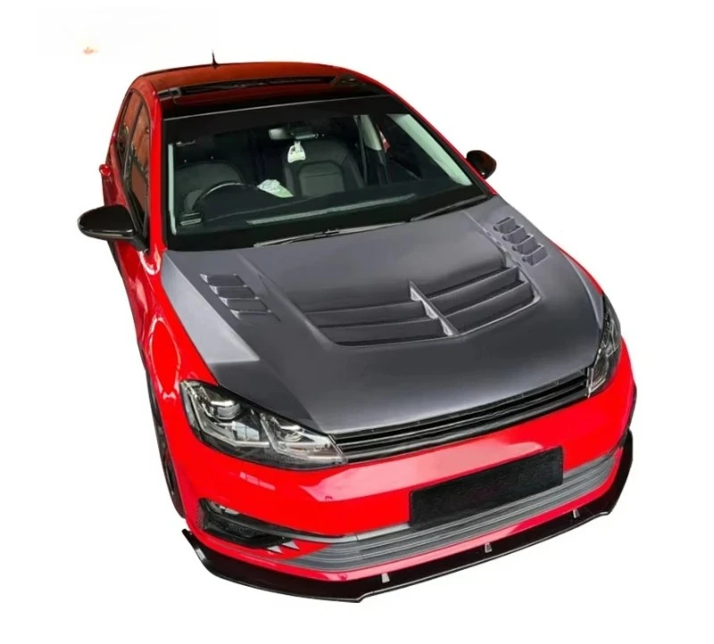 

For Golf 7 7.5 Mk7 Mk7.5 Gti Engine Cover Carbon Fiber Hood Bonnet Vrs Style
