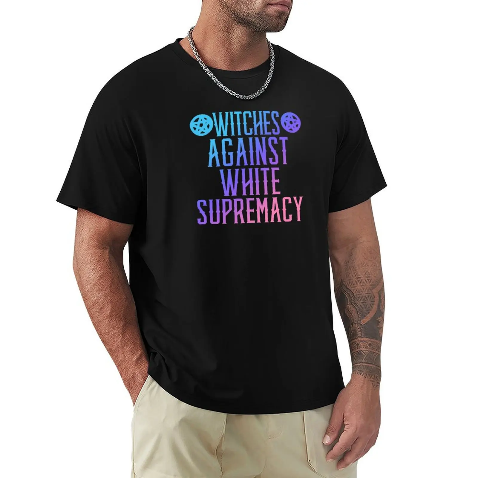 Witches against white supremacy T-Shirt Classic Basic Casual T-Shirt