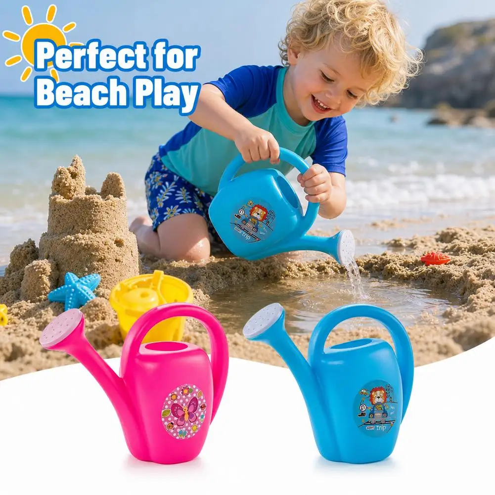 1/2Pcs Sprinkler Watering Can Cute Cartoon Garden Kids Home Plastic Flowers Bottle Beach Spray Bath Toy Early Education