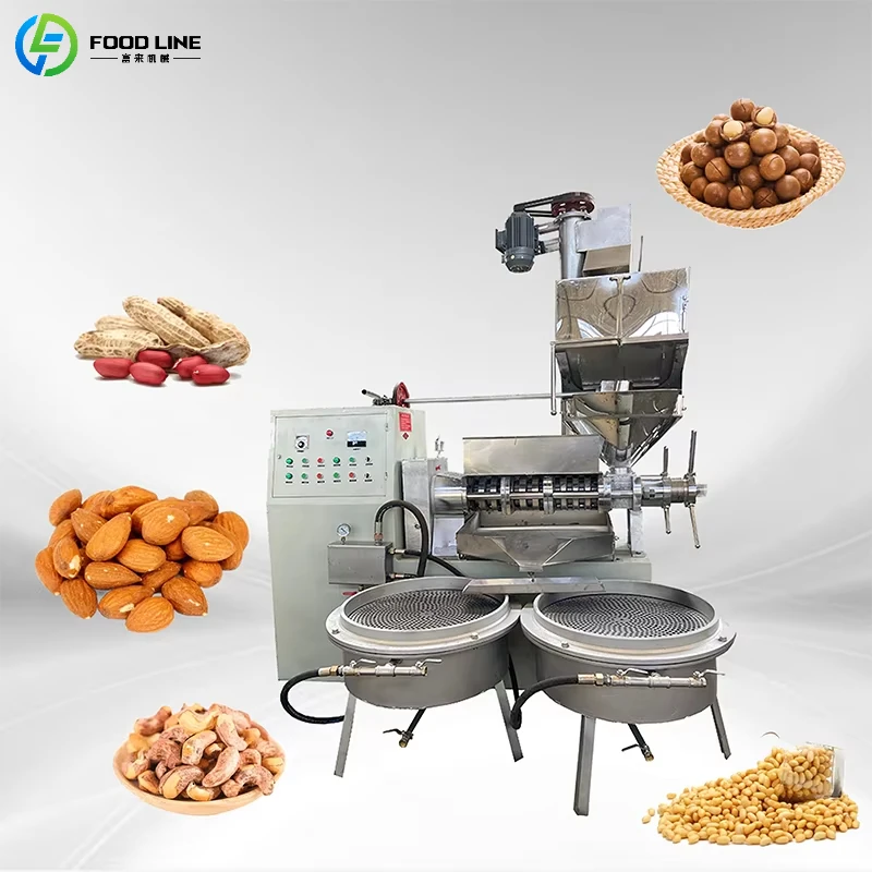 

Коммерческий пресс для масла из нержавеющей стали с функцией холодного и горячего отжима для бизнеса и маслозаводов